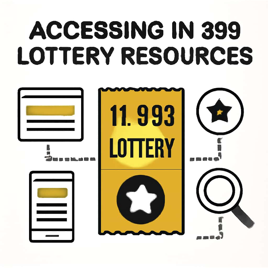 A diagram illustrating Accessing IN 999 Lottery Resources.