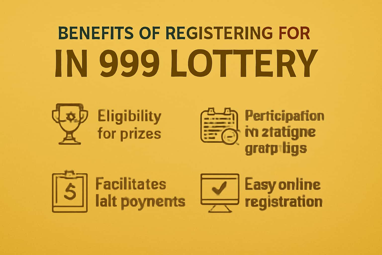 An educational scene illustrating the advantages of registering for the IN 999 Lottery.