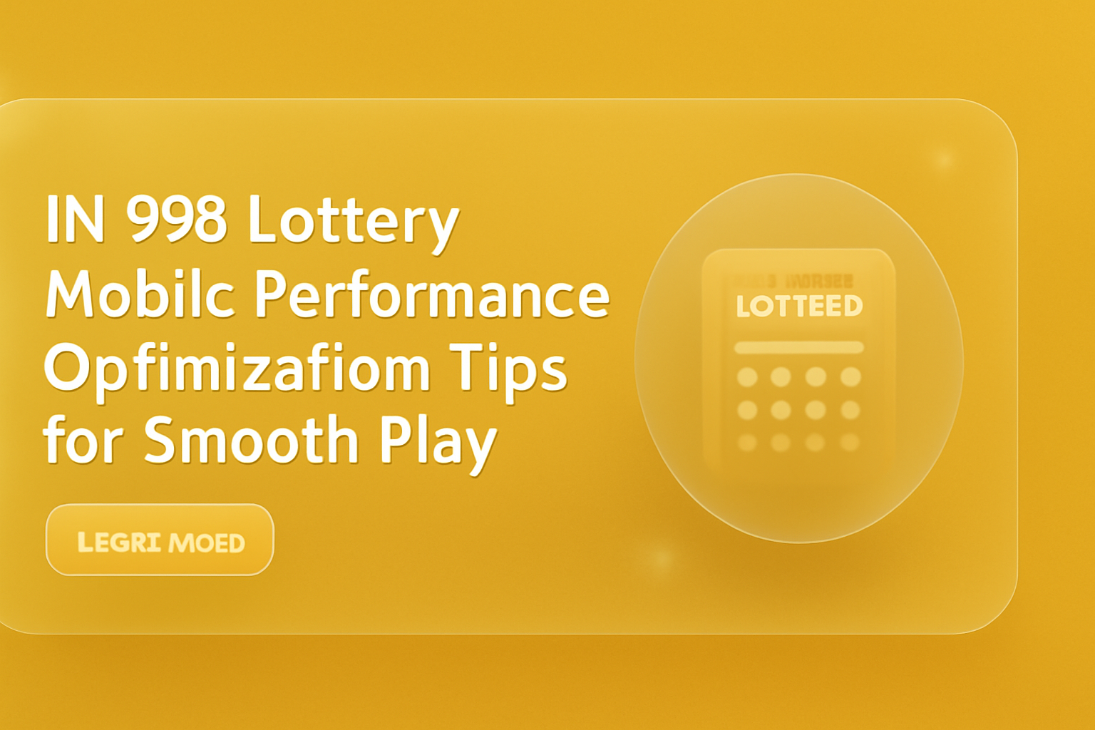 An informative representation of the IN 999 Lottery User Guide with prominent text.