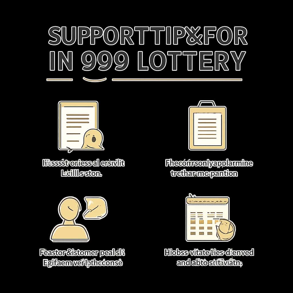 An educational diagram on tips for using the IN 999 Lottery.