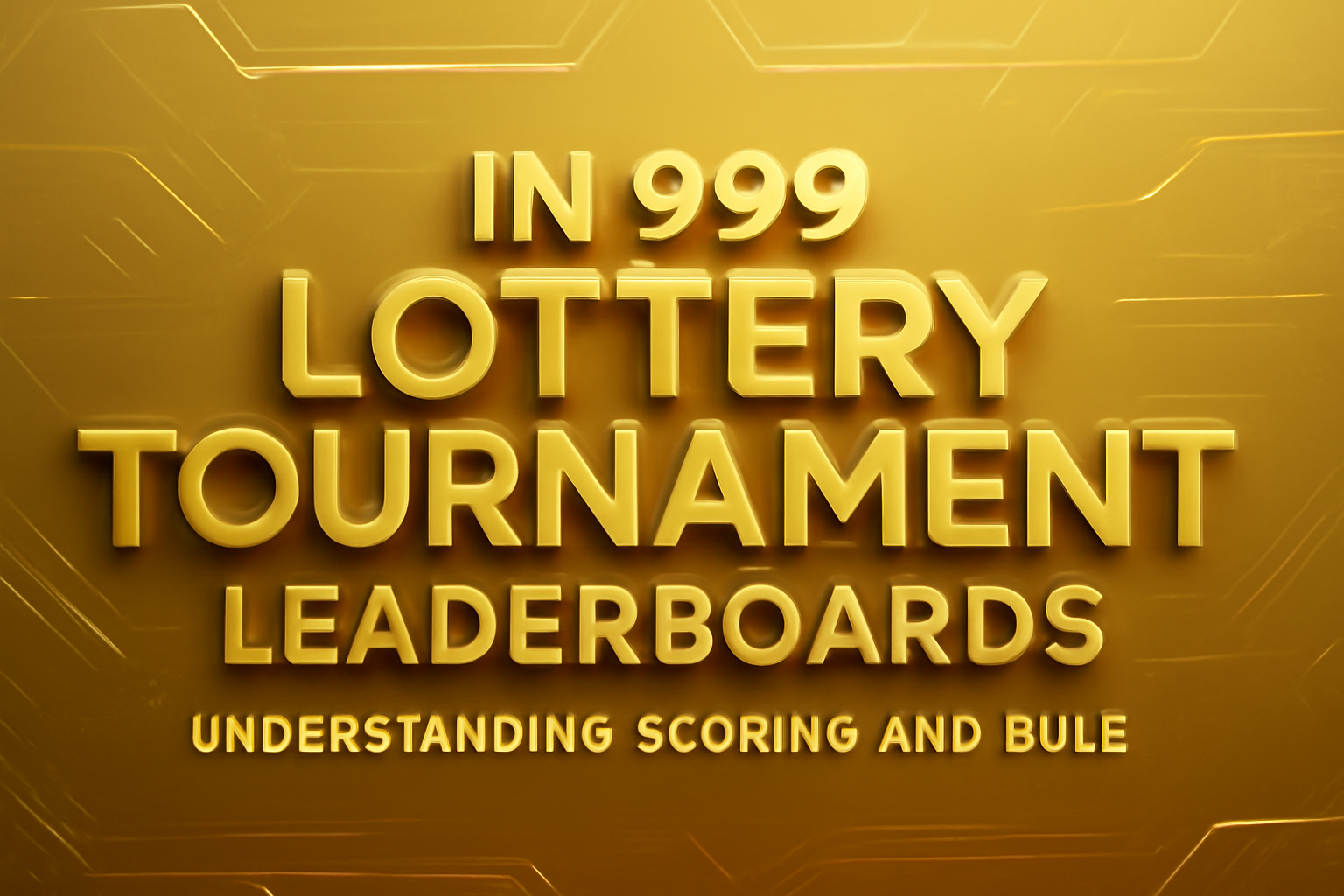 An informative representation of the IN 999 Lottery User Guide with prominent text.