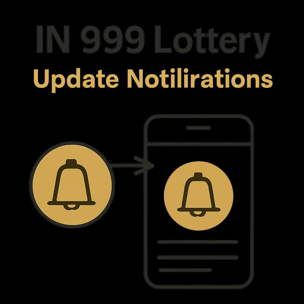 Illustration explaining the process of IN 999 Lottery Update Notifications.