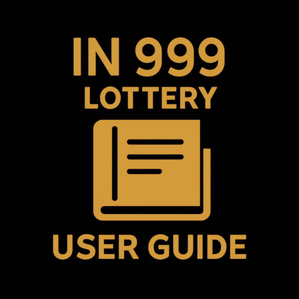 A concise badge illustrating the IN 999 Lottery User Guide.