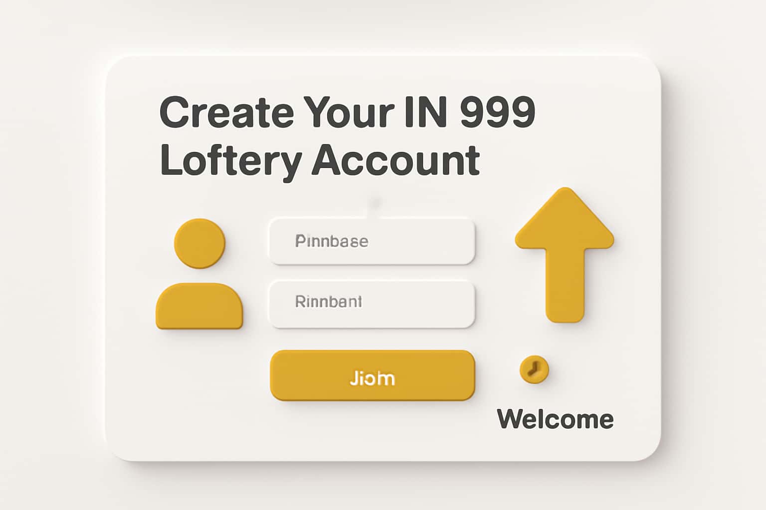 Create Your IN 999 Lottery Account Interface